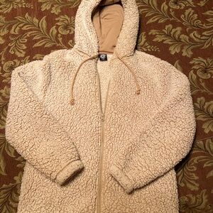 PacSun Sherpa Hoodie Jacket XS